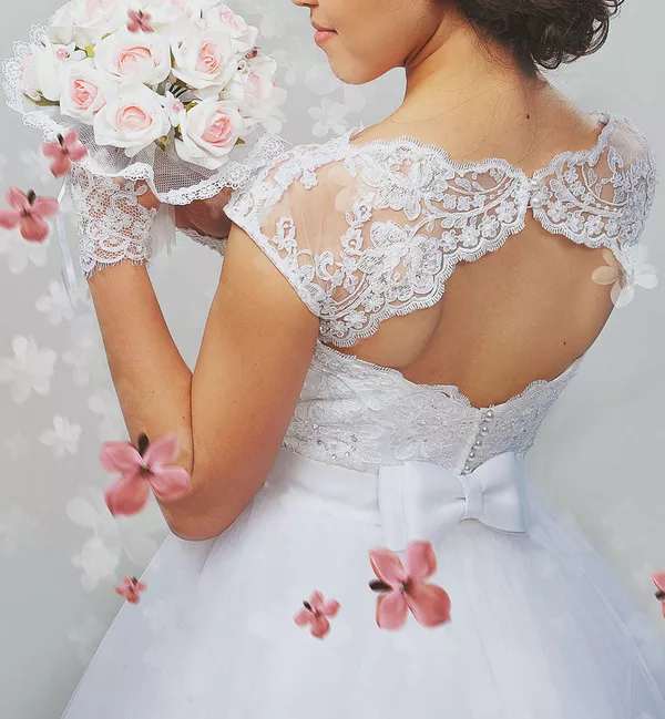Продам очень красивое свадебное платье! 8